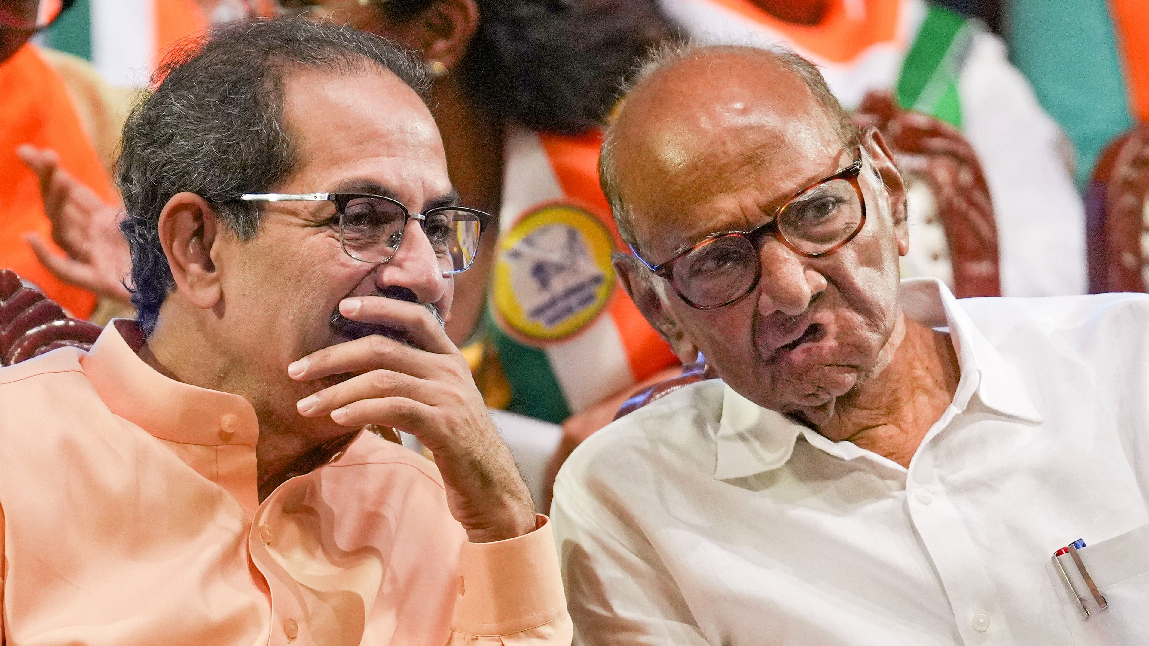 <div class="paragraphs"><p>Shiv Sena (UBT) chief Uddhav Thackeray and NCP (SP) chief Sharad Pawar.</p></div>